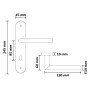 Türgriff 2-teilig mit BB-Riegel aus Edelstahl von vidaXL, Türknöpfe und Griffe - Ref: Foro24-146257, Preis: 37,99 €, Rabatt: %