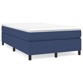 Cama box spring con colchón tela azul 120x190 cm de , Camas y somieres - Ref: Foro24-3269689, Precio: 358,99 €, Descuento: %