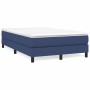 Cama box spring con colchón tela azul 120x190 cm de , Camas y somieres - Ref: Foro24-3269663, Precio: 337,87 €, Descuento: %