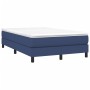 Box spring bed with blue fabric mattress 120x190 cm by , Beds and slatted bases - Ref: Foro24-3269663, Price: 337,84 €, Disco...