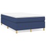 Box spring bed with blue fabric mattress 120x190 cm by , Beds and slatted bases - Ref: Foro24-3269696, Price: 354,34 €, Disco...