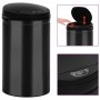 Trash can with automatic sensor 40L black carbon steel by vidaXL, Garbage cans and trash cans - Ref: Foro24-322699, Price: 84...