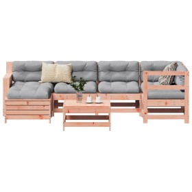 7-piece garden sofa set made of solid Douglas fir wood by , Garden sets - Ref: Foro24-3250918, Price: 440,66 €, Discount: %