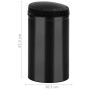 Trash can with automatic sensor 40L black carbon steel by vidaXL, Garbage cans and trash cans - Ref: Foro24-322699, Price: 84...