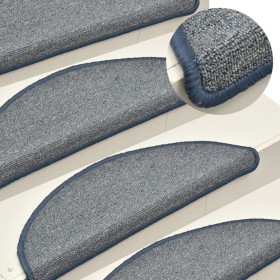 Stair tread mats 15 pcs gray blue 56x17x3 cm by vidaXL, Stair mats - Ref: Foro24-322374, Price: 45,25 €, Discount: %