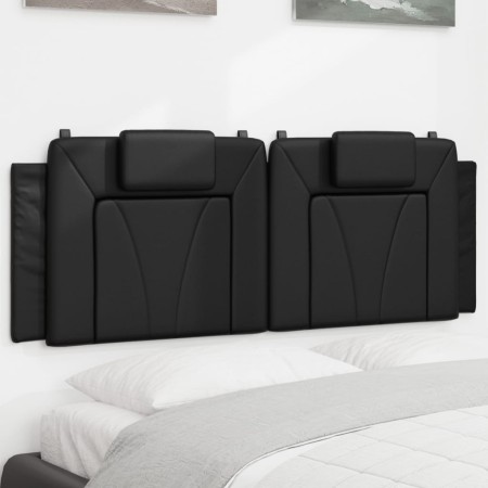 Cabecero de cama acolchado cuero sintético negro 140 cm de , Cabeceros y pies de cama - Ref: Foro24-374790, Precio: 45,15 €, ...