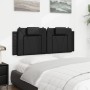 Cabecero de cama acolchado cuero sintético negro 140 cm de , Cabeceros y pies de cama - Ref: Foro24-374790, Precio: 45,15 €, ...