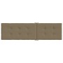 Cojín para tumbona tela gris taupe melange (75+105)x50x3 cm de , Cojines para sillas y sofás - Ref: Foro24-4002495, Precio: 2...