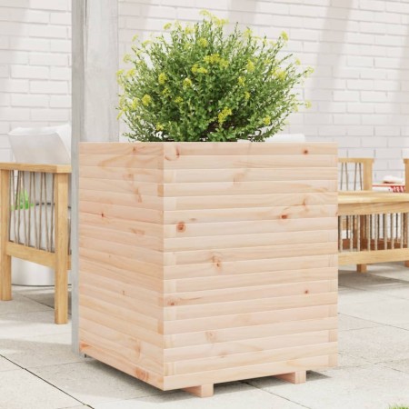 Solid pine wood planter 60x60x72 cm by , Pots and planters - Ref: Foro24-3282614, Price: 179,01 €, Discount: %