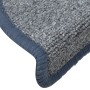 Alfombras de peldaños de escalera 15 uds gris azul 56x17x3 cm de vidaXL, Alfombrillas para escalones - Ref: Foro24-322374, Pr...