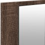 Bathroom cabinet with mirror and LED light, brown oak, 100x12x45 cm by , bathroom vanities - Ref: Foro24-834961, Price: 94,95...