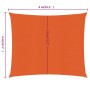 Toldo de vela cuadrado HDPE naranja 160 g/m² 4x4 m de , Sombrillas - Ref: Foro24-311661, Precio: 35,99 €, Descuento: %