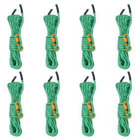 Wind rope with 8 reflective tensioners 4 m long and 4 mm thick. by , Tent Accessories - Ref: Foro24-4008133, Price: 69,31 €, ...