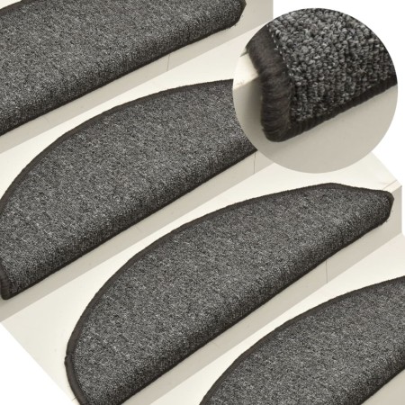 Stair tread mats 15 pcs dark gray 56x17x3 cm by vidaXL, Stair mats - Ref: Foro24-322368, Price: 44,99 €, Discount: %