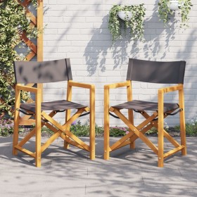 Dining chairs 2 units dark gray fabric by , Garden chairs - Ref: Foro24-365838, Price: 107,81 €, Discount: %