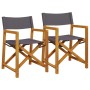 Dining chairs 2 units dark gray fabric by , Garden chairs - Ref: Foro24-365838, Price: 107,99 €, Discount: %