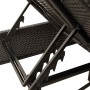 Double sun lounger with black synthetic rattan cushions by , Loungers - Ref: Foro24-368179, Price: 284,99 €, Discount: %