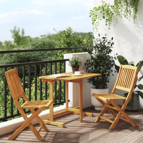 Folding 3-piece solid acacia wood garden dining set by , Garden sets - Ref: Foro24-3206333, Price: 175,07 €, Discount: %