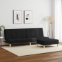 2-seater sofa bed with black fabric ottoman by , Sofas - Ref: Foro24-3258140, Price: 291,99 €, Discount: %