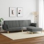 Zweiplätziges Schlafsofa mit Hocker, dunkelgrauer Stoff. von , Sofas - Ref: Foro24-3258142, Preis: 329,08 €, Rabatt: %