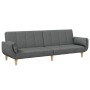 Zweiplätziges Schlafsofa mit Hocker, dunkelgrauer Stoff. von , Sofas - Ref: Foro24-3258142, Preis: 329,08 €, Rabatt: %