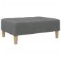 Sofá cama de 2 plazas con taburete tela gris oscuro de , Sofás - Ref: Foro24-3258142, Precio: 329,08 €, Descuento: %