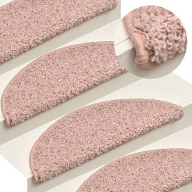 Stair tread mats 15 pcs light pink 65x21x4 cm by vidaXL, Stair mats - Ref: Foro24-322377, Price: 78,64 €, Discount: %