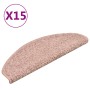 Stair tread mats 15 pcs light pink 65x21x4 cm by vidaXL, Stair mats - Ref: Foro24-322377, Price: 90,91 €, Discount: %