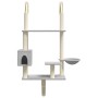 Light gray wall-mounted scratching post for cats, 153 cm by , Cat furniture - Ref: Foro24-172405, Price: 51,73 €, Discount: %