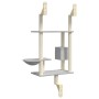 Light gray wall-mounted scratching post for cats, 153 cm by , Cat furniture - Ref: Foro24-172405, Price: 51,73 €, Discount: %