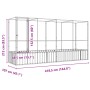 Aviary with silver-colored steel extension 418.5x107x212 cm by , Feet and bird cages - Ref: Foro24-3214267, Price: 537,69 €, ...