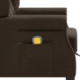 Sillón de masaje con reposapiés tela marrón de vidaXL, Sillones de masaje eléctricos - Ref: Foro24-320165, Precio: 266,03 €, ...