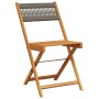 Reclining garden chairs 4 pcs solid acacia wood gray by , Garden chairs - Ref: Foro24-3214604, Price: 170,88 €, Discount: %