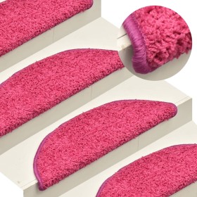 Stair tread mats 15 pcs pink 65x21x4 cm by vidaXL, Stair mats - Ref: Foro24-322381, Price: 78,64 €, Discount: %