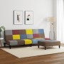 Zweiplätziges Schlafsofa mit Hocker aus Patchwork-Stoff. von , Sofas - Ref: Foro24-3258121, Preis: 293,99 €, Rabatt: %