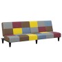 Zweiplätziges Schlafsofa mit Hocker aus Patchwork-Stoff. von , Sofas - Ref: Foro24-3258121, Preis: 293,99 €, Rabatt: %