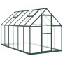 Greenhouse with green aluminum base frame 334x169x195 cm by , Greenhouses - Ref: Foro24-3266327, Price: 568,92 €, Discount: %