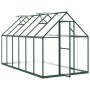 Greenhouse with green aluminum base frame 334x169x195 cm by , Greenhouses - Ref: Foro24-3266327, Price: 568,92 €, Discount: %