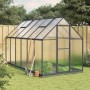 Greenhouse with anthracite aluminum base frame 334x169x202 cm by , Greenhouses - Ref: Foro24-3266331, Price: 644,99 €, Discou...