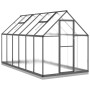 Greenhouse with anthracite aluminum base frame 334x169x202 cm by , Greenhouses - Ref: Foro24-3266331, Price: 644,99 €, Discou...