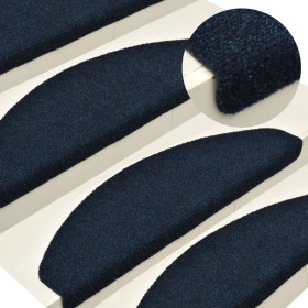 Self-adhesive stair mat 15 pcs 65x21x4 cm navy blue by vidaXL, Stair mats - Ref: Foro24-322357, Price: 45,99 €, Discount: %