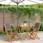 3-piece bistro set in anthracite fabric and solid wood by , Garden sets - Ref: Foro24-3281809, Price: 184,31 €, Discount: %