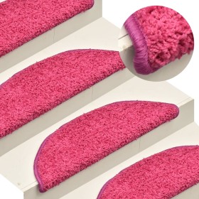 Stair tread mats 15 pcs pink 56x17x3 cm by vidaXL, Stair mats - Ref: Foro24-322380, Price: 68,99 €, Discount: %