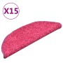 Stair tread mats 15 pcs pink 56x17x3 cm by vidaXL, Stair mats - Ref: Foro24-322380, Price: 78,59 €, Discount: %