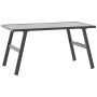 Garden table, black powder-coated steel, 90x45x35 cm by , Garden tables - Ref: Foro24-4008106, Price: 59,13 €, Discount: %