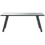 Garden table, black powder-coated steel, 90x45x35 cm by , Garden tables - Ref: Foro24-4008106, Price: 59,13 €, Discount: %