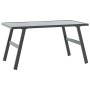 Garden table, black powder-coated steel, 90x45x35 cm by , Garden tables - Ref: Foro24-4008106, Price: 59,13 €, Discount: %