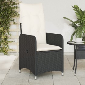 Sillones reclinable jardín cojines 2 uds ratán sintético negro de , Sillas de jardín - Ref: Foro24-365685, Precio: 258,99 €, ...