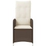 Reclining garden chairs with table 2 pcs brown PE rattan by , Garden chairs - Ref: Foro24-365691, Price: 266,21 €, Discount: %