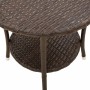 Reclining garden chairs with table 2 pcs brown PE rattan by , Garden chairs - Ref: Foro24-365691, Price: 266,21 €, Discount: %